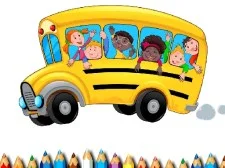 School Bus Coloring Book